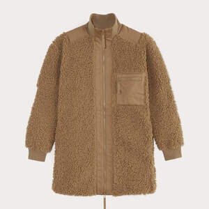 Everlane Women's Teddy Jacket in Light Brown, Size Medium